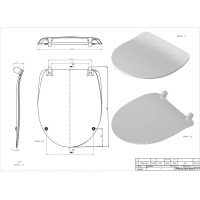 Сиденье для унитаза Cersanit DELFI S-DS-DELFI-S-DL-t