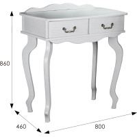 Консоль Мебелик Берже 21 белый ясень 00 1470