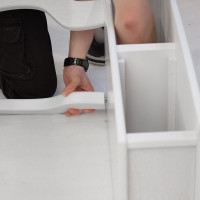 Консоль Мебелик Берже 21 белый ясень 00 1470