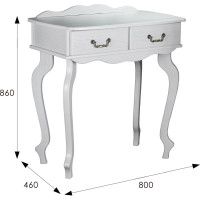 Консоль Мебелик Берже 21 белый ясень 00 1470