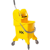 Одноведерная тележка HQ profiline с универсальным отжимом, желтая, 31 л 73888