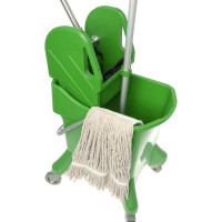 Одноведерная тележка HQ profiline с универсальным отжимом, зеленая, 31 л 74623