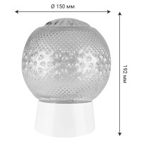 Светильник TDM ELECTRIC НББ 64-60-025 УХЛ4 (шар стекло Цветочек/наклонное основание) SQ0314-0006