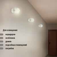 Светильник TDM ELECTRIC НББ 64-60-025 УХЛ4 (шар стекло Цветочек/прямое основание) SQ0314-0007