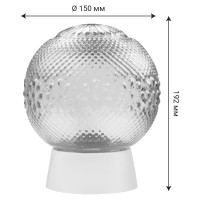 Светильник TDM ELECTRIC НББ 64-60-025 УХЛ4 (шар стекло Цветочек/прямое основание) SQ0314-0007