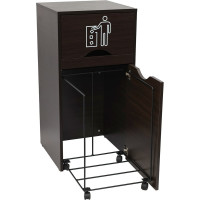Мусорный контейнер для фудкорта Оди 1000 цвет венге 5190008UOVe
