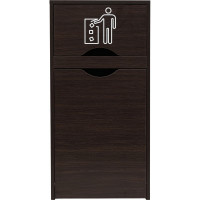 Мусорный контейнер для фудкорта Оди 1000 цвет венге 5190008UOVe