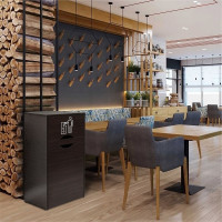 Мусорный контейнер для фудкорта Оди 1000 цвет венге 5190008UOVe