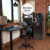 Мусорный контейнер для фудкорта Оди 1000 цвет венге 5190008UOVe