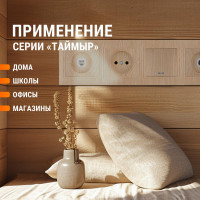6-постовая рамка TDM ELECTRIC горизонтальная, ЭКО сосна Таймыр SQ1814-0234
