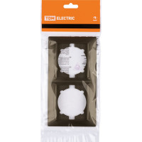 2-х постовая рамка TDM ELECTRIC горизонтальная, бронза Лама SQ1815-0730