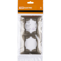 2-х постовая рамка TDM ELECTRIC горизонтальная, бронза Лама SQ1815-0730