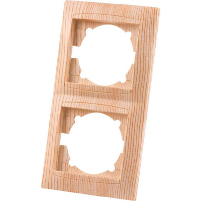 2-х постовая рамка TDM ELECTRIC вертикальная, сосна Лама SQ1815-0333