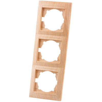 Рамка TDM ELECTRIC 3-х постовая вертикальная сосна серии "Лама" SQ1815-0334