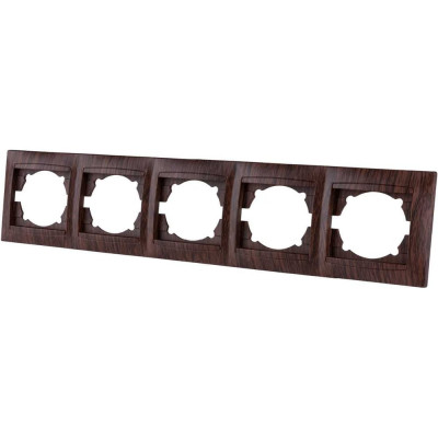 5-постовая рамка TDM ELECTRIC горизонтальная, венге Лама SQ1815-0437