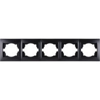 5-постовая рамка TDM ELECTRIC горизонтальная, графит Лама SQ1815-0637