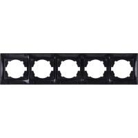 5-постовая рамка TDM ELECTRIC горизонтальная, графит Лама SQ1815-0637