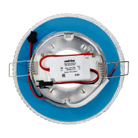Встраиваемый светильник Smartbuy под лампу GX53 с LED подсветкой прозрачный SBL-06CL4-GX53