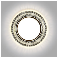 Встраиваемый светильник Smartbuy под лампу GX53 с LED подсветкой прозрачный SBL-06CL5-GX53