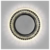 Встраиваемый светильник Smartbuy под лампу GX53 с LED подсветкой прозрачный SBL-06CL5-GX53