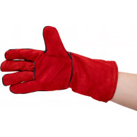 Спилковые утепленные искусственным мехом краги РемоКолор 24-3-003