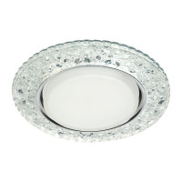 Встраиваемый светильник Smartbuy под лампу GX53 с LED подсветкой прозрачный SBL-06CL4-GX53