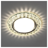 Встраиваемый светильник Smartbuy под лампу GX53 с LED подсветкой прозрачный SBL-06CL4-GX53