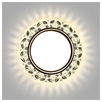 Встраиваемый светильник Smartbuy под лампу GX53 с LED подсветкой прозрачный SBL-06CL4-GX53