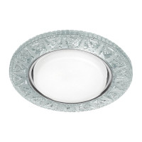 Встраиваемый светильник Smartbuy под лампу GX53 с LED подсветкой прозрачный SBL-06CL1-GX53
