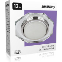 Встраиваемый светильник Smartbuy под лампу GX53 зеркальный/серебро SBL-18SL-GX53