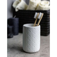 Стакан для зубных щеток Bath Plus 7.6х11см NUOVO белый W-CE1564A-TB