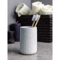 Стакан для зубных щеток Bath Plus 7.6х11см NUOVO белый W-CE1564A-TB