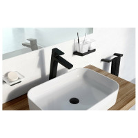 Смеситель для умывальника Ravak TD F 015.20 без донного клапана, высокий, черный X070151