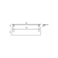 Стеклянная полка Ravak TD 500.20 черный X07P567