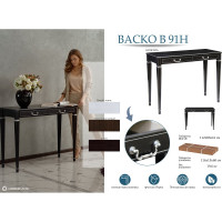 Консоль Мебелик Васко В 91Н венге/серебро 00 1738