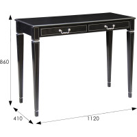 Консоль Мебелик Васко В 91Н венге/серебро 00 1738