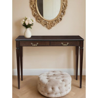 Консоль Мебелик Васко В 91Н темно-коричневый/патина 00 1739