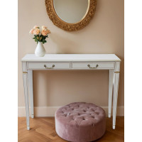 Консоль Мебелик Васко В 91Н белый ясень/золото 00 1737