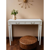 Консоль Мебелик Васко В 91Н белый ясень/золото 00 1737