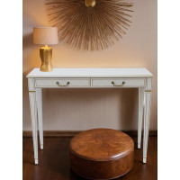 Консоль Мебелик Васко В 91Н белый ясень/золото 00 1737