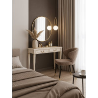 Консоль Мебелик Васко В 91Н белый ясень/золото 00 1737