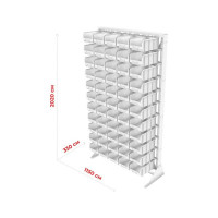 Стойка СТЕЛЛА-ТЕХНИК 1150x2000 односторонняя В1-00-00-11