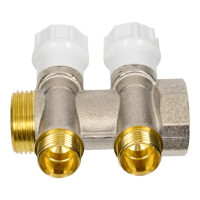 Коллектор ITAP НВ 1 2x1/2 Н 38 мм., никелированный, с вентилями 465