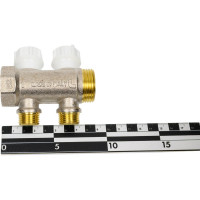 Коллектор ITAP НВ 1 2x1/2 Н 38 мм., никелированный, с вентилями 465