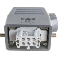 Розетка Emas 6 полюсов, 16A, боковой ввод, 400В. EBM06PU10