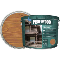 Алкидный антисептик PROFIWOOD (лаковый; тонирующий; атмосферостойкий; тик; 8.5 л; 8 кг) 67037