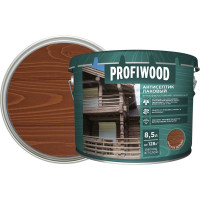 Алкидный антисептик PROFIWOOD (лаковый; тонирующий; атмосферостойкий; красное дерево; 8.5 л; 8 кг) 67034