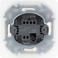 Переключатель Legrand одноклавишный IP44 Legrand Inspiria 10А 250В безвинтовые зажимы алюминий 673672