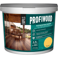 Водно-дисперсионный антисептик-лазурь PROFIWOOD (декоративный; атмосферостойкий; сосна; 2.5 кг) 4024