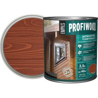 Алкидный антисептик PROFIWOOD (тонирующий; атмосферостойкий; рябина; 2.5 л; 2.1 кг) 67061